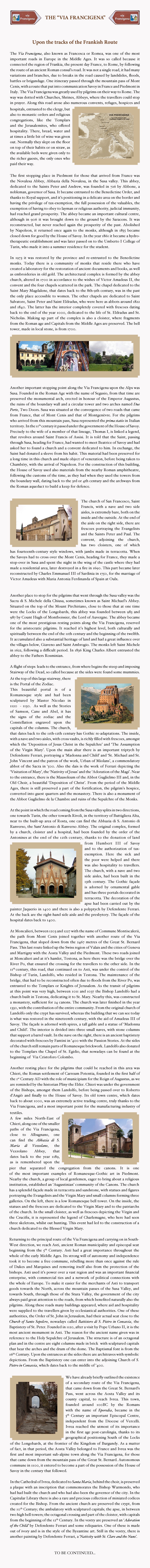 The Via Francigena